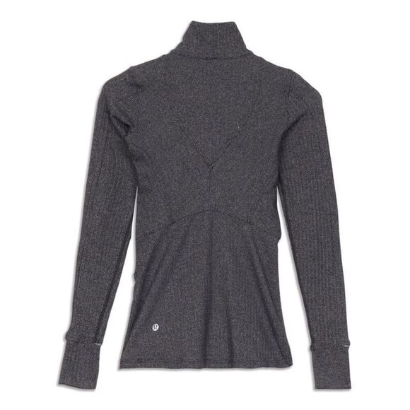 Lululemon Kanto Catch Me Pullover Top Shirt 1/2 Zip Herringbone Size 8 Run Ski - Picture 2 of 9